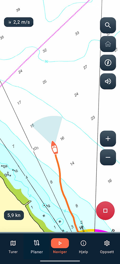 GPS og kompass