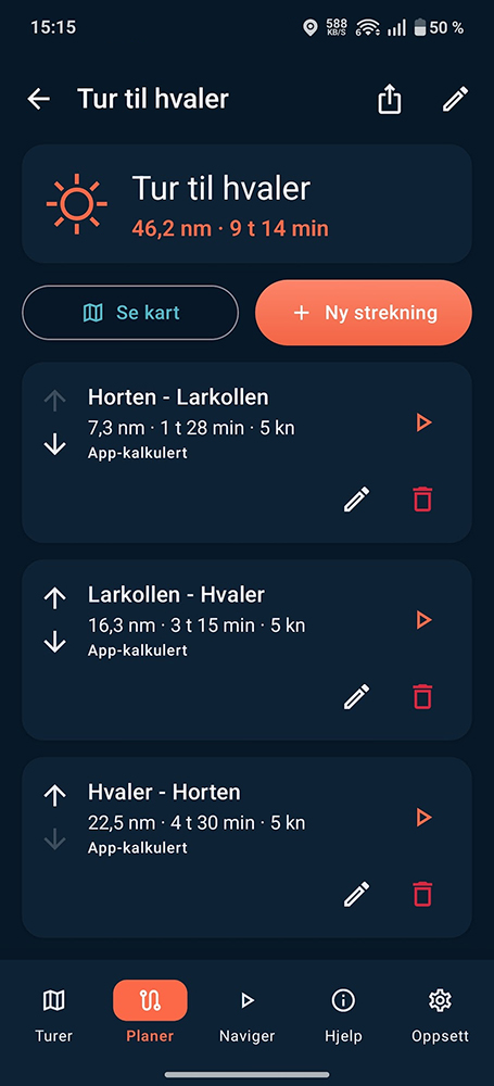 Planlegg turen før avreise